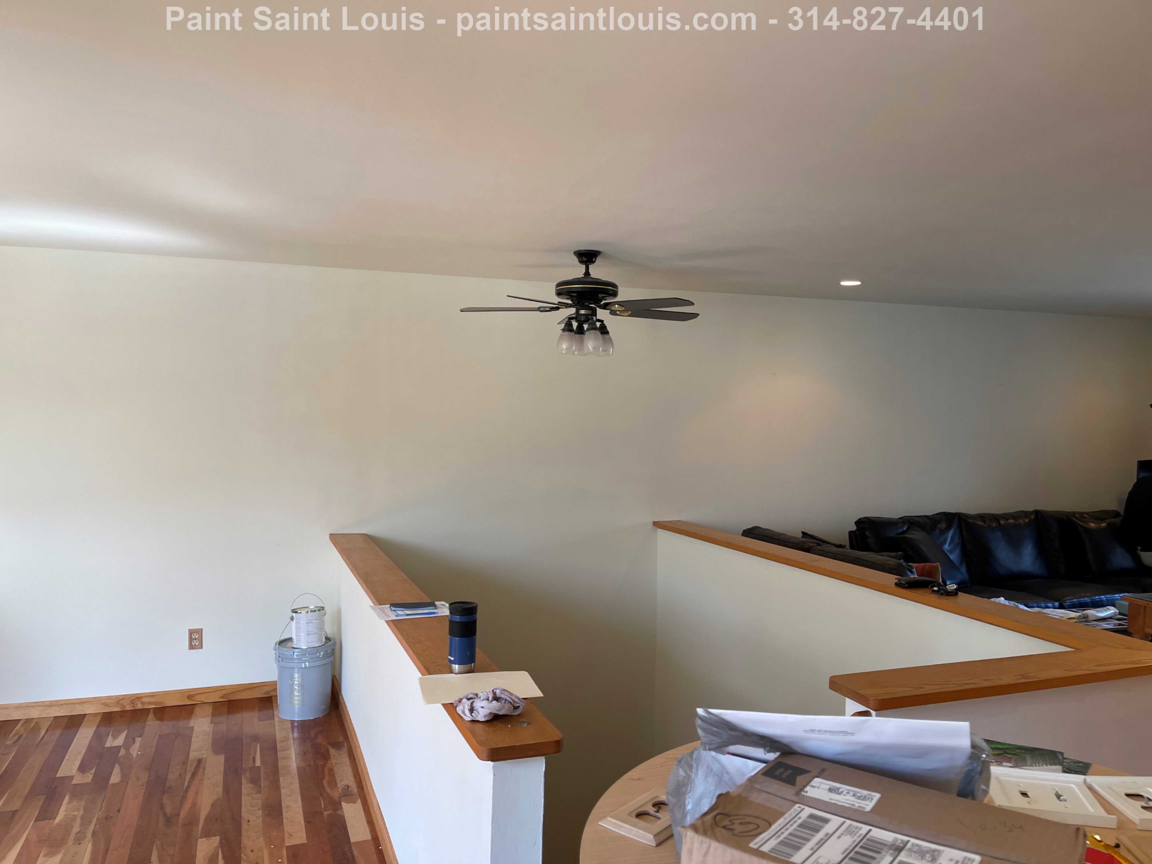 Painting walls and ceilings in Ballwin, MO. (after)